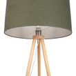 Golvlampa-med-trästativ-och-grön-skärm-50-cm---Lou