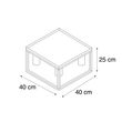 Plafoniera-industriale-nera-40-cm-4-luci---Cage