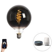 Smart E27 dimmbar in Kelvin LED-Lampe G125 schwarz 4W 60 lm 1800-3000K