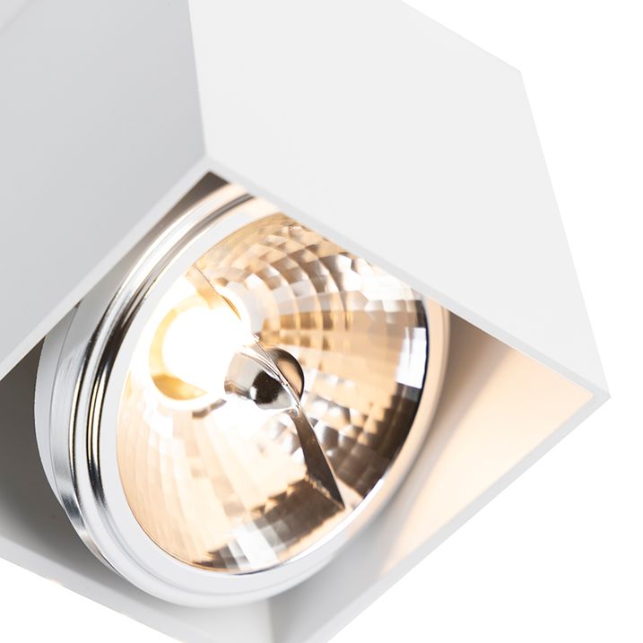Design spot rechthoekig 2-lichts wit incl. G9 - Box