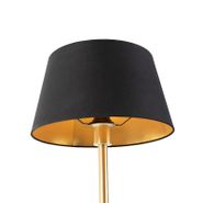Klassieke-tafellamp-messing-met-zwarte-kap-32-cm---Simplo