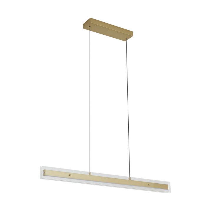 Модерна висечка ламба од месинг со проѕирно стакло со LED диода Easylift - Catch