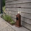Lámpara-de-exterior-marrón-óxido-45-cm-con-enchufe-IP44---Malios
