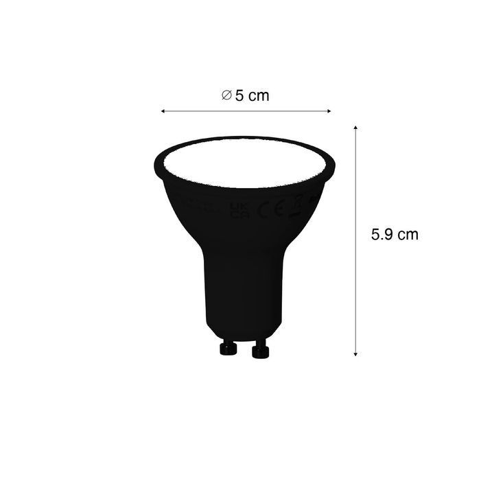 Chytrá LED žárovka GU10 bílá 7W 700lm 3000K