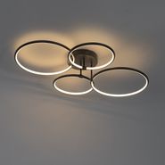 Plafoniera-nera-con-LED-dimmerabile-a-3-livelli-4-luci---Joaniqa