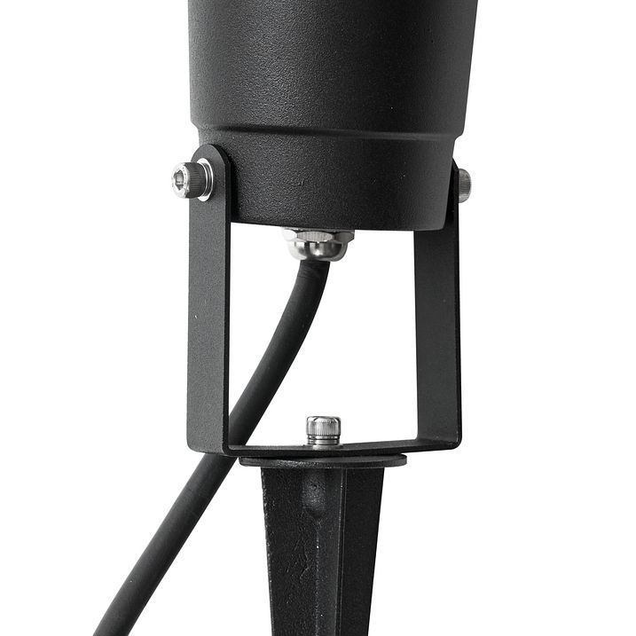 Moderner Gartenstrahler schwarz inkl. LED verstellbar mit Kabel und Stecker 250cm IP65 - Basic