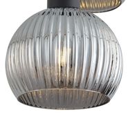 Lámpara-colgante-inteligente-negra-con-cristal-ahumado-3-luces-incl.-WiFi-A60---Ana