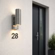Candeeiro-de-parede-exterior-em-aço-2-luzes-IP44-com-sensor-crepuscular---Duo