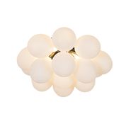 Art-Deco-Deckenleuchte-schwarz-mit-Opalglas-4-Licht---Uvas
