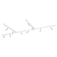 Sistema-de-iluminação-de-trilho-moderno-com-10-focos-bege-e-branco-monofásico---Slimline-Uzzy