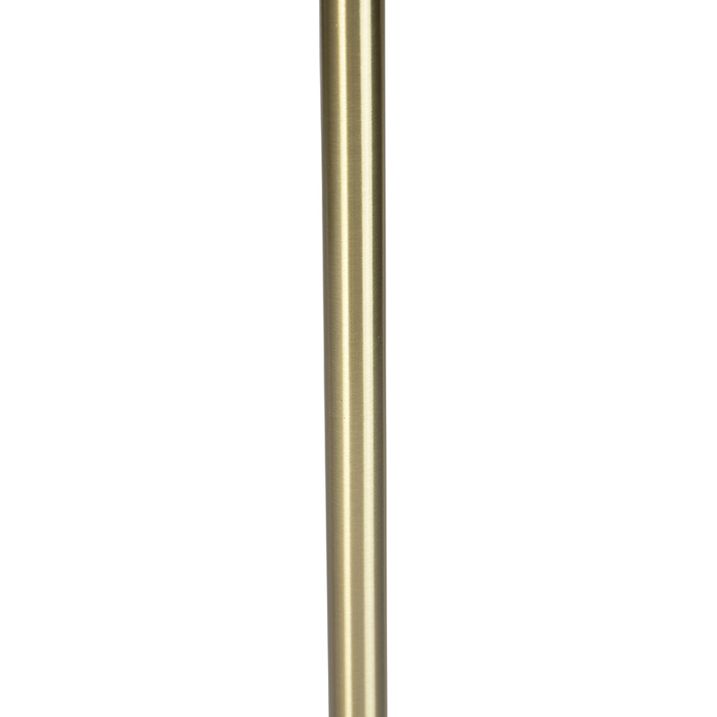 Romantische Stehleuchte Messing mit rosa Schirm 40 cm - Simplo