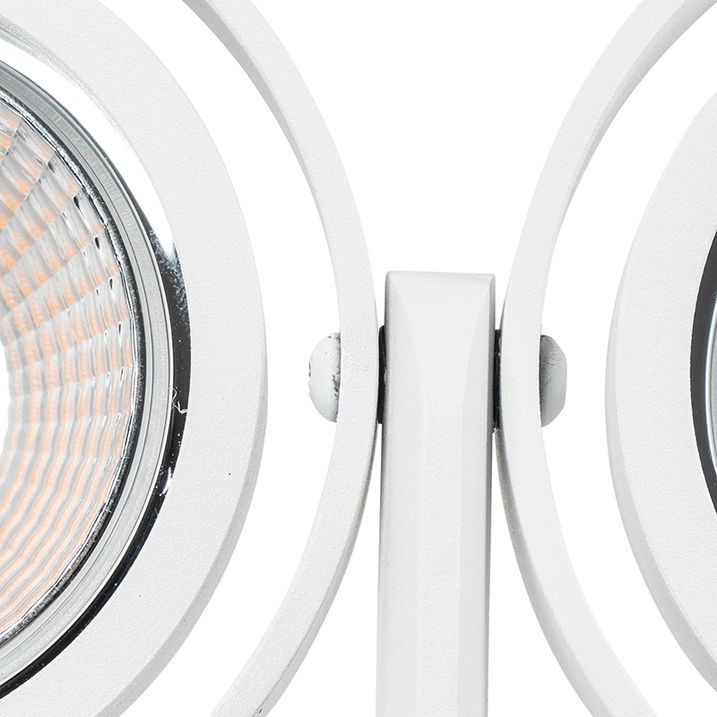 Moderns griestu prožektors balts 2 gaismas GU10 70mm - Master