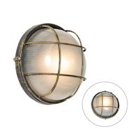 Industriell-utendørs-vegglampe-antikkgull-IP44---Hanneke