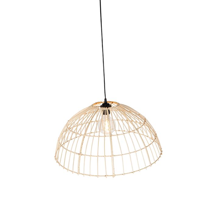 Rural hanging lamp rattan 55 cm - Magna