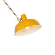 Lampada-da-parete-smart-gialla-con-bronzo-incl.-Wifi-P45---Milou