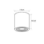 Moderne-Plafondspot-Taupe-GU10-50mm-IP44---Capa