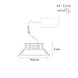Infälld-spotlight-svart-6,8-cm-inkl.-LED-545-lm-dimbar-IP65---Gaius