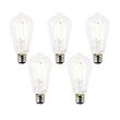 Sæt-med-5-E27-LED-pærer-ST64-klar-2,2W-470lm-2700K