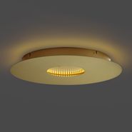Moderna-griestu-lampa-zelta-40-cm-ar-LED-3-pakāpju-regulējamu-spilgtumu---Morning