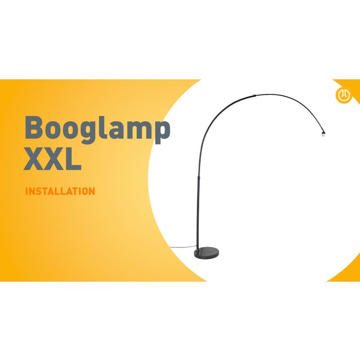 Candeeiro de Arco em Aço com Abajur em Metal 33 cm Ajustável - XXL