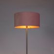 Golvlampa-stål-med-rosa-skärm-50-cm---Simplo