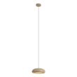 Retro-pendellampe-taupe-med-metallskjerm-2-lys---Macaron