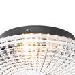 Klassinen-kattovalaisin-musta-savulasilla-23-cm-IP44---Nohmi