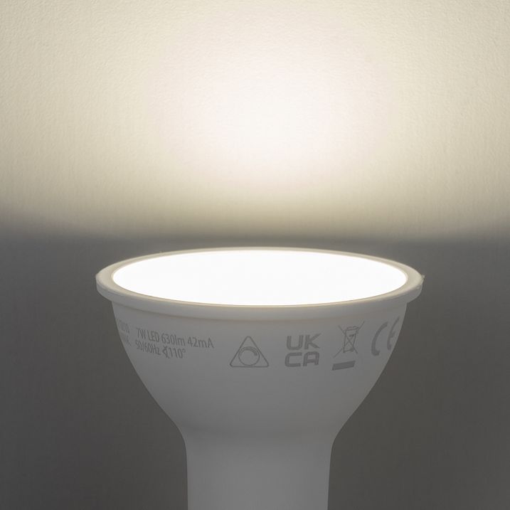 Интелигентна димируема LED крушка GU10 50mm Опал 7W 630lm 4000K