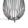 Set-van-vloerlampen-zwart-met-opaal-110-cm-en-70-cm---Angela
