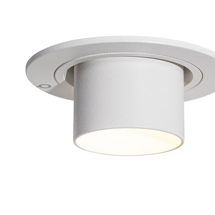 Set van 6 inbouwspots wit GU10 35mm rond kantelbaar - Installa