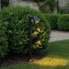 Moderna spoljna lampa za stub crna 60 cm IP44 podesiv - Ciara