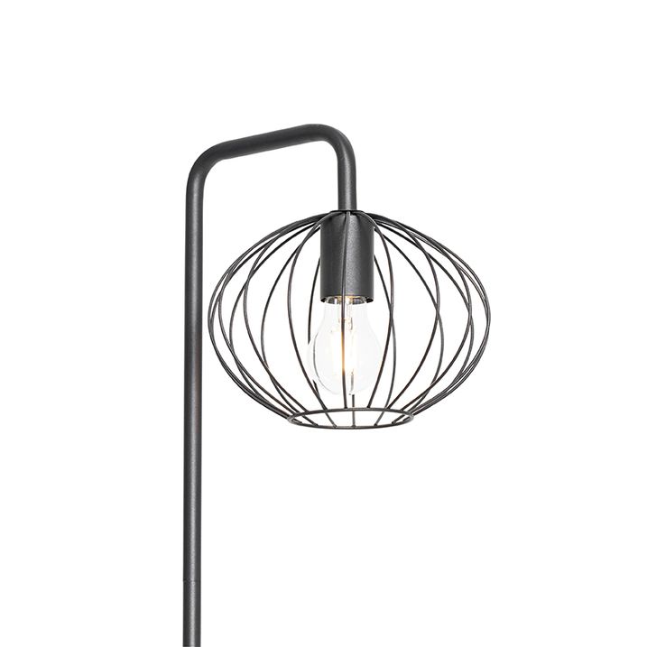 Industriell gulvlampe sort 23 cm - Margarita