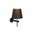 Moderne-wandlamp-zwart-incl.-kap-met-gouden-binnenkant---Pluk