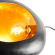 Dizajnová-nástenná-lampa-čierna-so-zlatým-vnútrom-36-cm---Cova