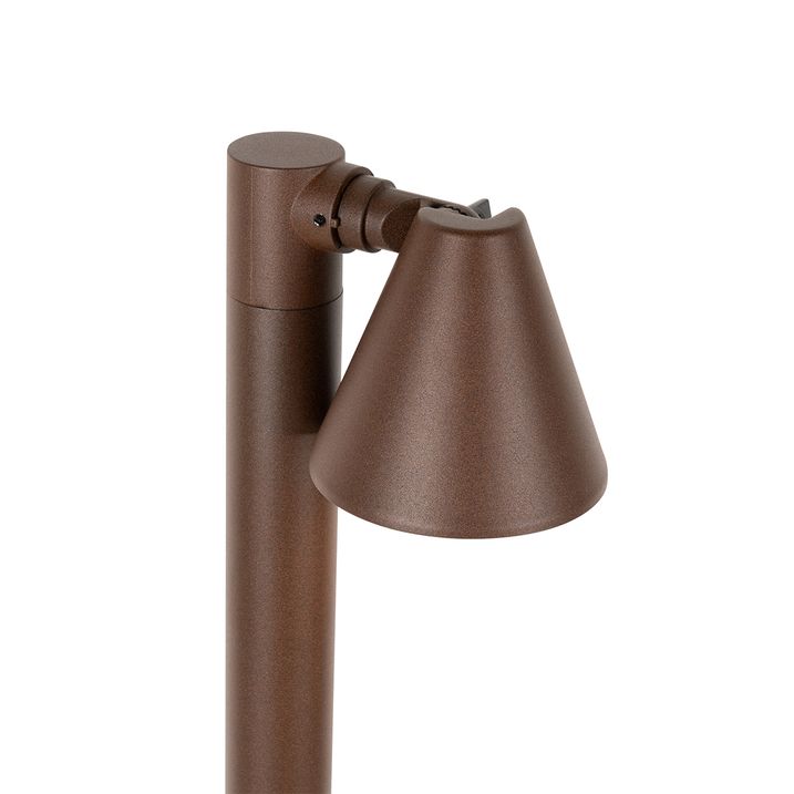 Paletto da giardino moderno marrone ruggine 100 cm IP44 regolabile - Ciara