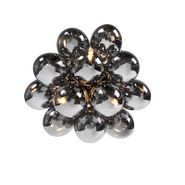 Plafoniera-di-design-nera-con-vetro-fumé-3-luci---Uvas
