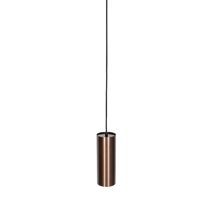 Suspension design bronze foncé avec adaptateur pour rail monophasé inclus - Iconic Tubo