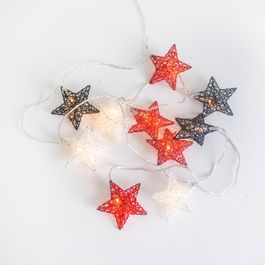 Weihnachts-Lichterkette für den Außenbereich 3,3 m inkl. LED 10-Lichter - Stellina