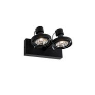 Foco-moderno-preto-2-luzes---Master-70