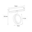 Moderne-sort-spotlight-for-1-fase-skinnesystem-inkl.-LED,-roterbar-og-tiltbar---Magnetic-Lance