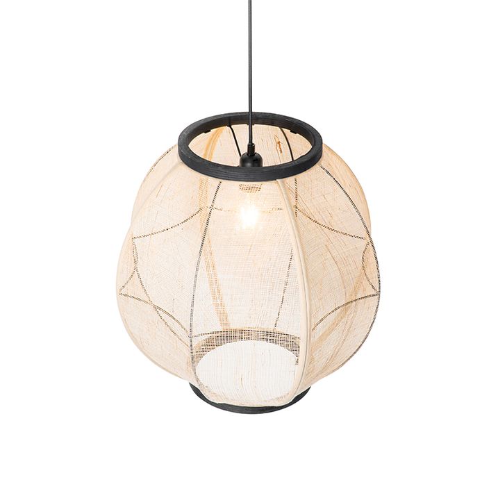Lámpara colgante oriental marrón 46 cm - Rob