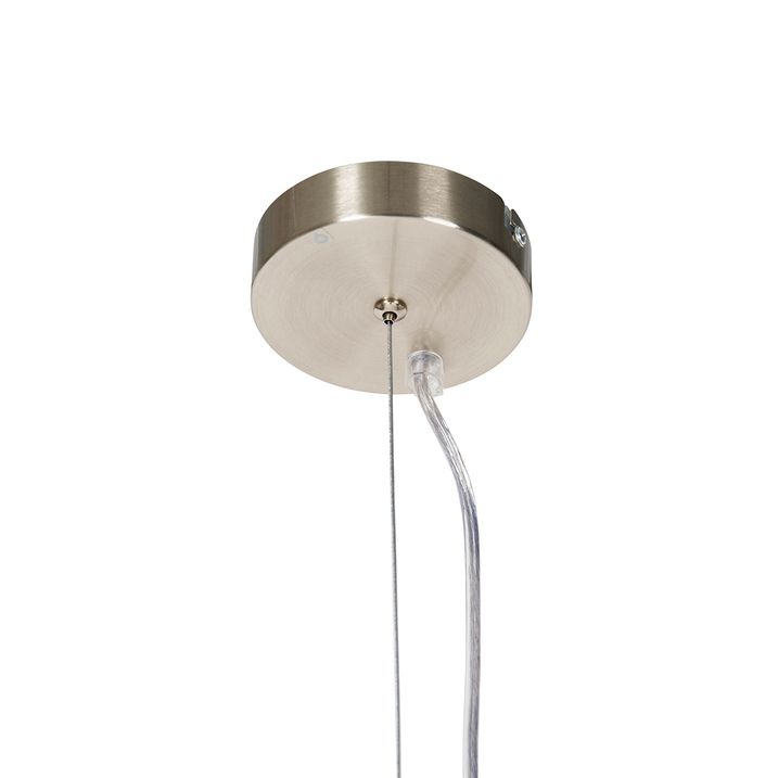 Moderne hanglamp staal zonder kap - Cappo