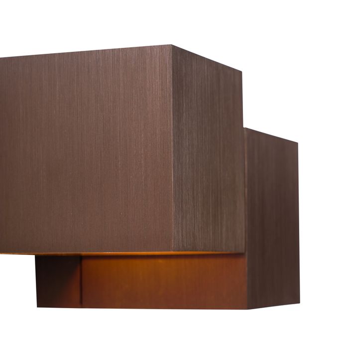 Moderna zidna lampa tamna bronza 2-svjetla - Transfer Double