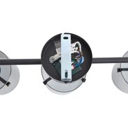 Foco-de-teto-de-design-preto-com-vidro-fumê-3-luzes---Domo
