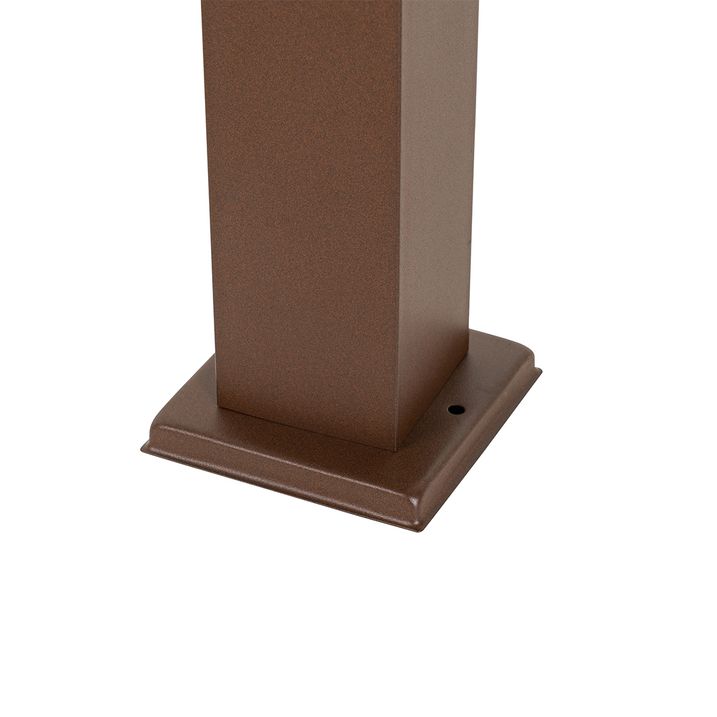 Modern dış mekan lamba direği pas kahverengi 45 cm - Malios