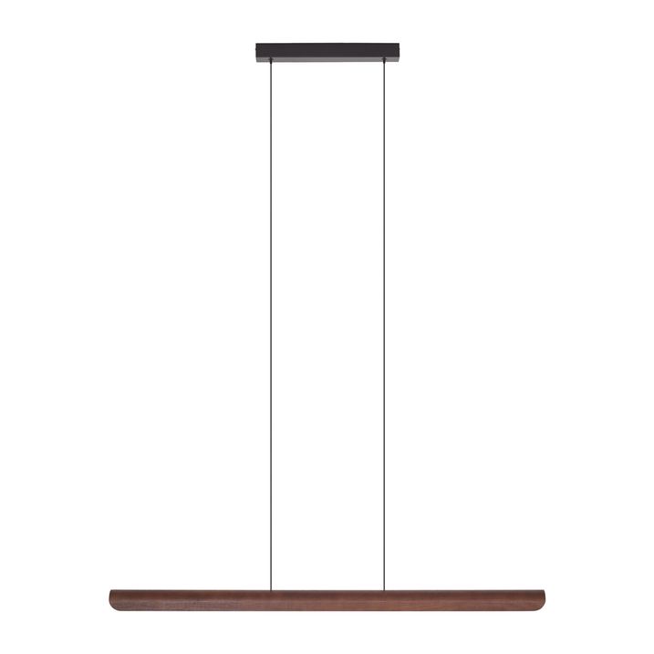 Moderne hanglamp walnoot hout incl. LED 3-staps dimbaar - Kaneau