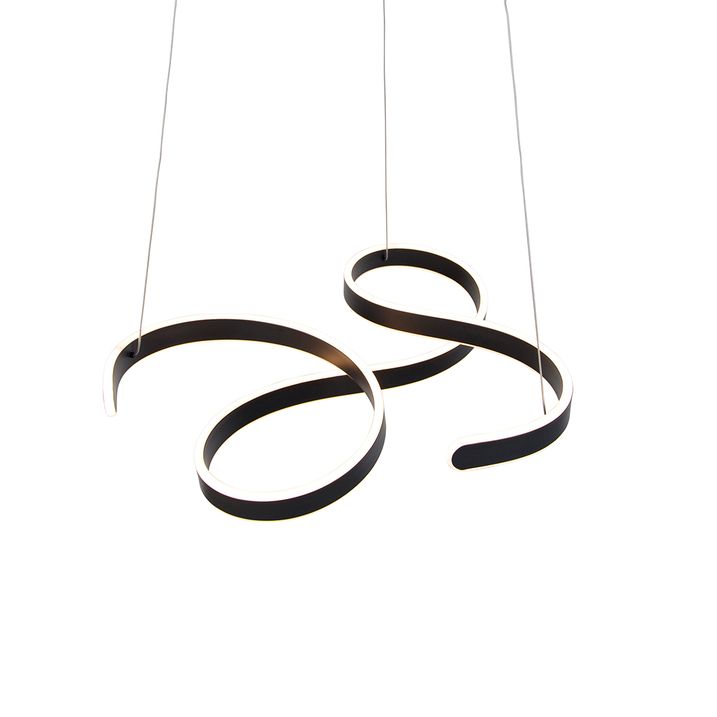 Designová závěsná lampa šedá včetně LED 3stupňové stmívatelné - Frank