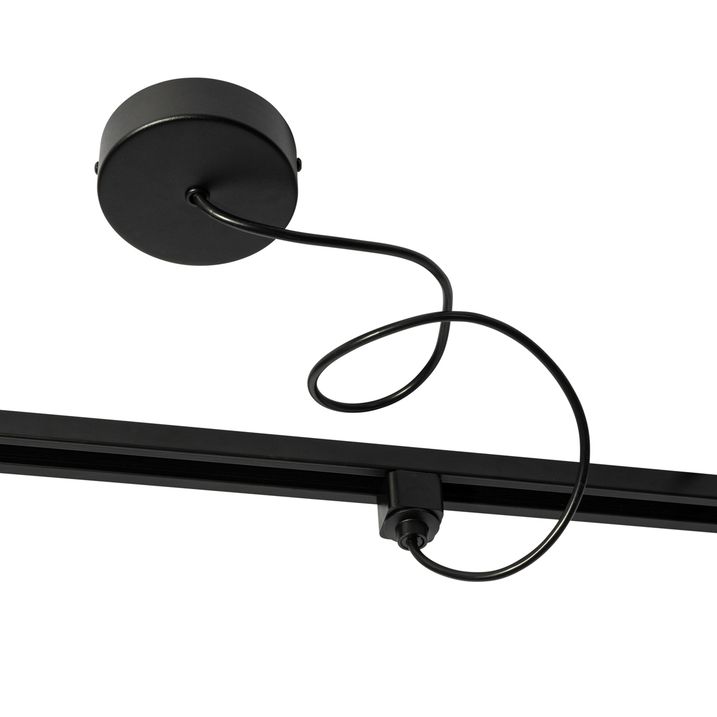 Napájací zdroj s okrúhlou montážnou doskou pre 1-fázovú koľajnicu čierny - Iconic