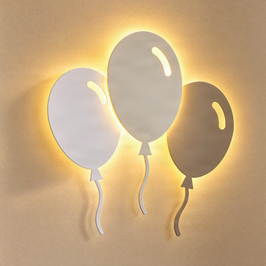 Kinder-wandlamp-wit-met-beige-incl.-LED-3-staps-dimbaar---Balloon