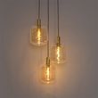 Dizajnerska-viseća-lampa-crna-sa-mesingom-i-ćilibarskim-staklom-3-lampe---Zuzanna